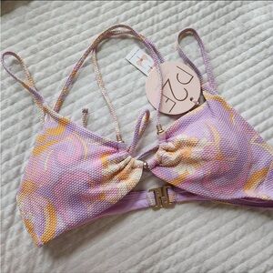 NWT Power 2 The Flower Bikini Top size S